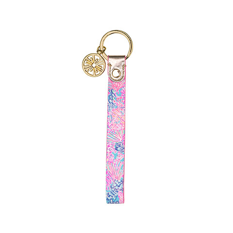 Lilly Pulitzer Strap Keychain Key Ring FOB